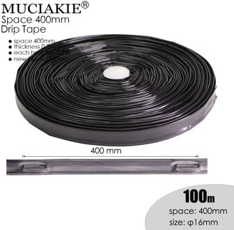 Muciakie 100/50M Ruimte 400 Mm Landbouw Druppelirrigatie Tape 16 Mm Drip Tape Kas Bevloeiing Soacker slang 100m ruimte 400mm