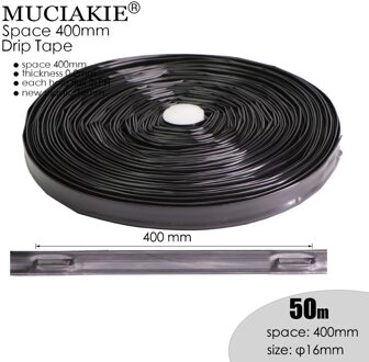 Muciakie 100/50M Ruimte 400 Mm Landbouw Druppelirrigatie Tape 16 Mm Drip Tape Kas Bevloeiing Soacker slang 50m ruimte 400mm
