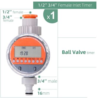 Muciakie Automatische Lcd Display Kogelkraan Water Timer Elektronische Watering Irrigatie Controller Voor Huis Tuin Irrigatie