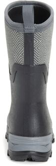 Muck Laarzen Arctic Ice Mid AGAT Rubber Zwart/Grijs Geometrische Wellington Laarzen - maat