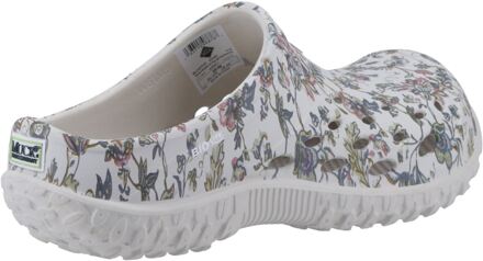 Muck Laarzen Muckster Lite Synthetisch Lichtgrijs/Bloemenprint Klompen - EU 40.5 / UK 7