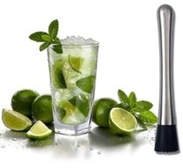 Muddler Rvs Bar Mixer Bar Mojito Cocktail Diy Drinken Fruit Muddler Verpletterd Ijs Bar Tool P7Ding M04