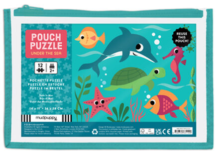 Mudpuppy Pouch Puzzle - Under the Sea - 12pcs
