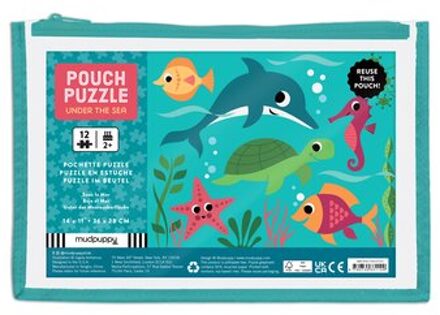 Mudpuppy Pouch Puzzle - Under the Sea - 12pcs