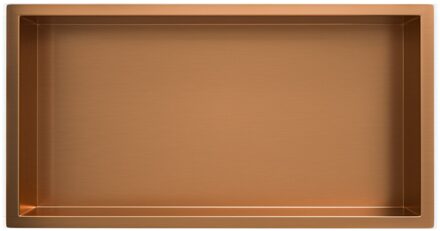 Mueller Bronzo inbouwnis 60x30x10cm geborsteld brons koper