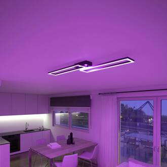 Müller Licht tint LED plafondlamp Ciso, RGB, CCT, zwart