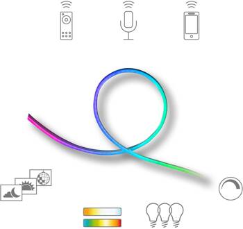 Müller Licht tint LED strip Outdoor, 500 cm wit