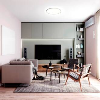 Müller Licht tint Smart LED plafondlamp Amela, Ø 42 cm wit