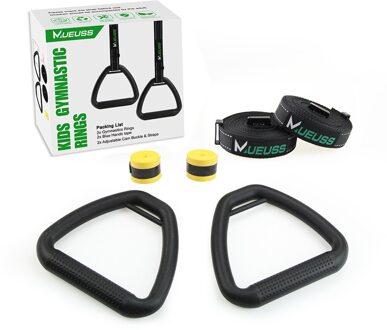 Mueuss Kinderen Gymnastiek Ringen Trapeze Swing Bar Multifunctionele Met Plastic Gym Ringen