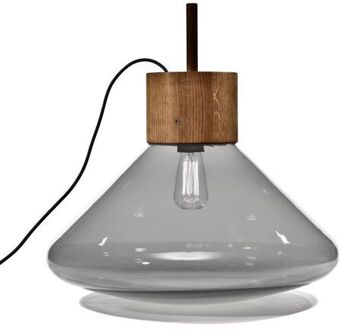 Muffin 3A Vloerlamp - Walnoot - Rookgrijs Bruin