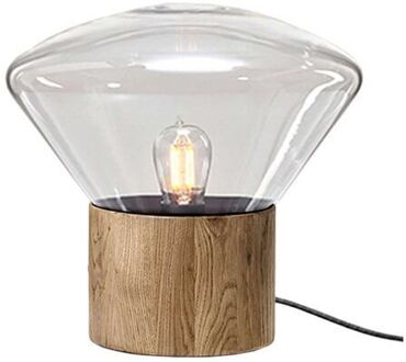 Muffin Medium Vloerlamp - Eiken - Transparant Bruin