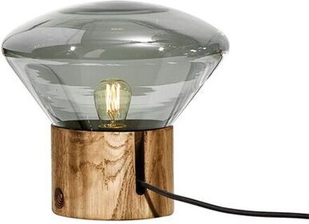 Muffin Small Tafellamp - Walnoot - Rookgrijs Bruin