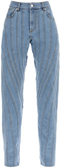 Mugler Jeans Mugler , Blue , Dames - Xs,2Xs,3Xs