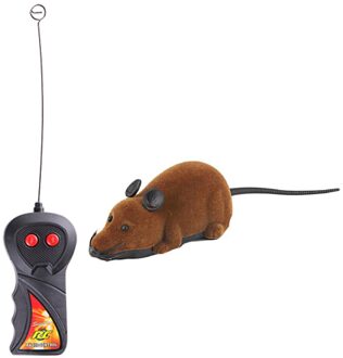 Muis Speelgoed Draadloze Rc Muizen Kat Speelgoed Afstandsbediening Valse Muis Rc Kat Spelen bruin