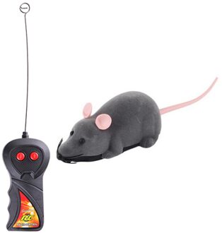 Muis Speelgoed Draadloze Rc Muizen Kat Speelgoed Afstandsbediening Valse Muis Rc Kat Spelen grijs
