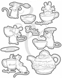 Muis Transparant Clear Postzegels En Stansmessen Voor Diy Scrapbooking/Card Making/Kids Kerst Fun Decoratie Benodigdheden snijdend dies