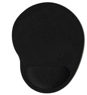 Muismat Mat Bureau Pad Met Pols Beschermen Anti-Slip Gel Polssteun Voor Pc Macbook Laptop Computer Ergonomisch comfort Polsband zwart