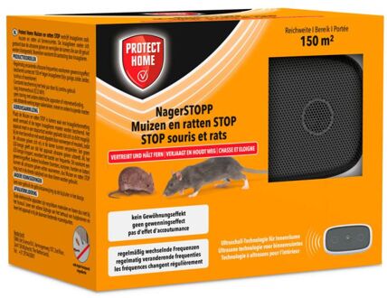 Muizen en ratten STOP - Ultrasoon muizenverjager - 150 m² - doos - 1 stuk