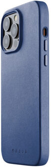 Mujjo Leather Case met MagSafe iPhone 14 / 15 Plus blauw