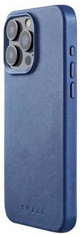 Mujjo Leather Case with MagSafe iPhone 15 Pro Max blauw