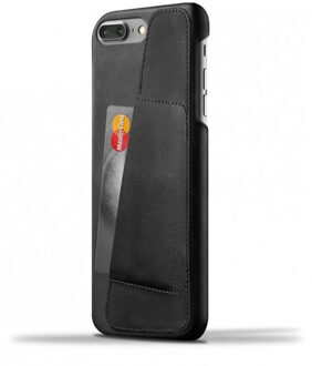Mujjo Leather Wallet Apple iPhone 7 Plus/8 Plus Back Cover Zwart