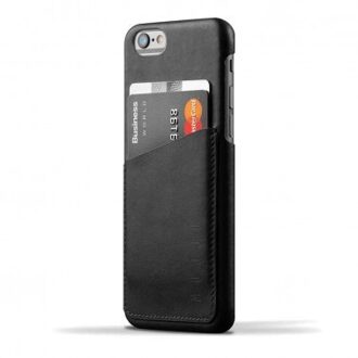 Mujjo Leather Wallet Case 80° iPhone 6 Plus/6s Plus Zwart