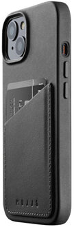 Mujjo Leather Wallet Case iPhone 14 / 15 zwart