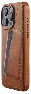 Mujjo Leather Wallet Case iPhone 15 Pro Max bruin