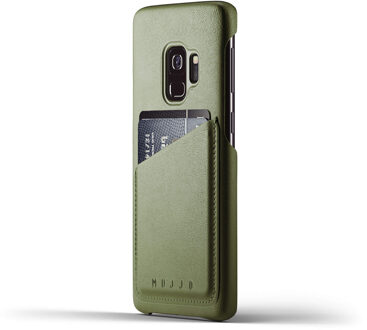 Mujjo Lederen Wallet Case Samsung Galaxy S9 Groen