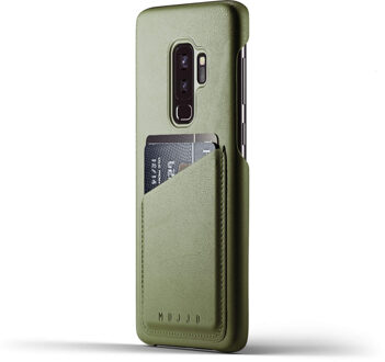 Mujjo Lederen Wallet Case Samsung Galaxy S9 Plus Groen