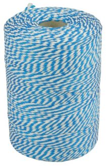 Muller Touw katoen 45meter 50gr blauw/wit