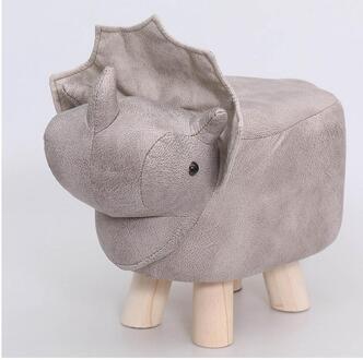 Multi Animal Vorm Poef Poef Poef Kruk Rest Gewatteerde Seat Sofa Stoel dinosaurus - grijs