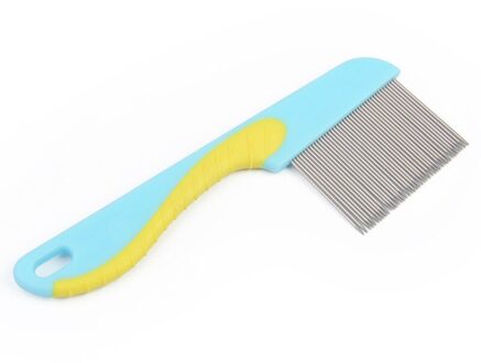 Multi-color Mooie Pet Accessoires Haar Grooming Kam Vlo Borstel Puppy Houvast Kammen Kat Hond Schoonmaken Dierbenodigdheden blauw