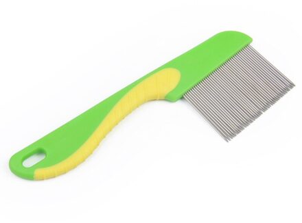 Multi-color Mooie Pet Accessoires Haar Grooming Kam Vlo Borstel Puppy Houvast Kammen Kat Hond Schoonmaken Dierbenodigdheden groen