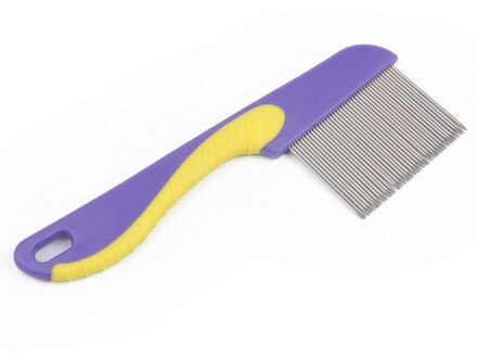 Multi-color Mooie Pet Accessoires Haar Grooming Kam Vlo Borstel Puppy Houvast Kammen Kat Hond Schoonmaken Dierbenodigdheden paars