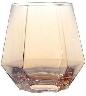 Multi-color Vierkante Glas Whisky Beker Bier Espresso Koffie Beker Set Handgemaakte Bier Mok Thee Glas Whisky Glas Cups drinkware amber