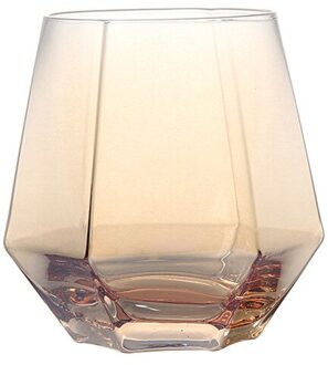 Multi-color Vierkante Glas Whisky Beker Bier Espresso Koffie Beker Set Handgemaakte Bier Mok Thee Glas Whisky Glas Cups drinkware amber