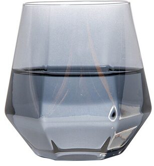 Multi-color Vierkante Glas Whisky Beker Bier Espresso Koffie Beker Set Handgemaakte Bier Mok Thee Glas Whisky Glas Cups drinkware grijs