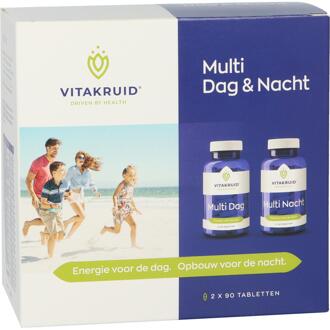 Multi Dag and Nacht Voedingssupplement - 90 Dag tabletten - 90 Nacht Tabletten