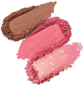 Multi Finish Trio Blush & Bronzer Palet 7 g (Verschillende Tinten) - 03 Pink