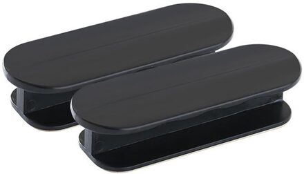 Multi Functie Kastdeur Handvat Extra Decoratie Van Abs Deur Window Handle Zelfklevende Deurklink Zonder Ponsen zwart