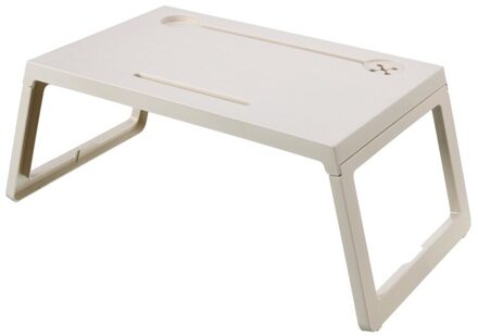 Multi Functie Plastic Draagbare Vouwen Bureau Ipad Telefoon Stand Houder Organiseren Student Slaapkamer Diner Bureaus Computer Bureau Beige