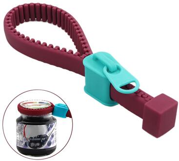 Multi Functies Siliconen Flesopener Rits Opener Schroef Cap Jar Openers Blikopener Voor 6 Verschillende Soorten Pull Tabs Fles cap