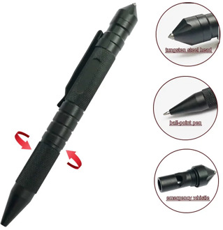 Multi-Function 3-In-1 Tactical Pen Whistle Emergency Self Defense EDC Tool Outdoor Survival Self Rescue Dropshipping