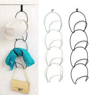 Multi-function Cap Rack Hat Organizer Wall Door Hanger Holder Home Perfect Curve Baseball Cap Rack Storage Holder 4 Rings Floors