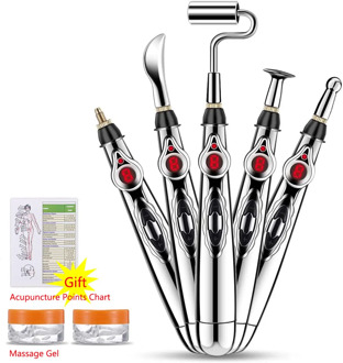 Multi-Function Electronic Acupuncture Massage Pen Smart Pulse Meridian Energy Pen Pain Relief for Back Neck Face Beauty Roller