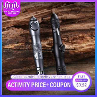 Multi-function Fidget Spinner Self Defense Tactical Pen Flashlight Emergency Glass Breaker Outdoor Survival EDC Tools Boys Gift