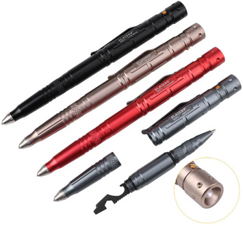 Multi Function Tactical Pen Emergency Window Breaker Flashlight/Bottle Opener/Wrench/Screwdriver Outdoor Survival EDC Tool