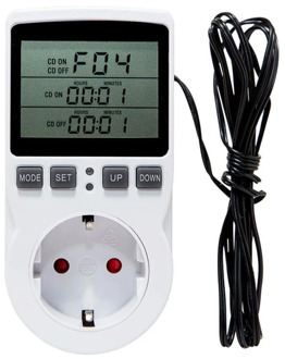 Multi-Function Thermostat Temperature Controller Socket Outlet with Timer Switch 16A Heating Cooling Timing Mode EU Plug