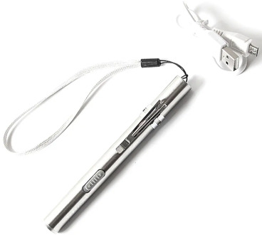 Multi-Function Usb Charging Pupil Light Mini Flashlight Medical Yellow Light White Led Flashlight Eye Ear Flashlight